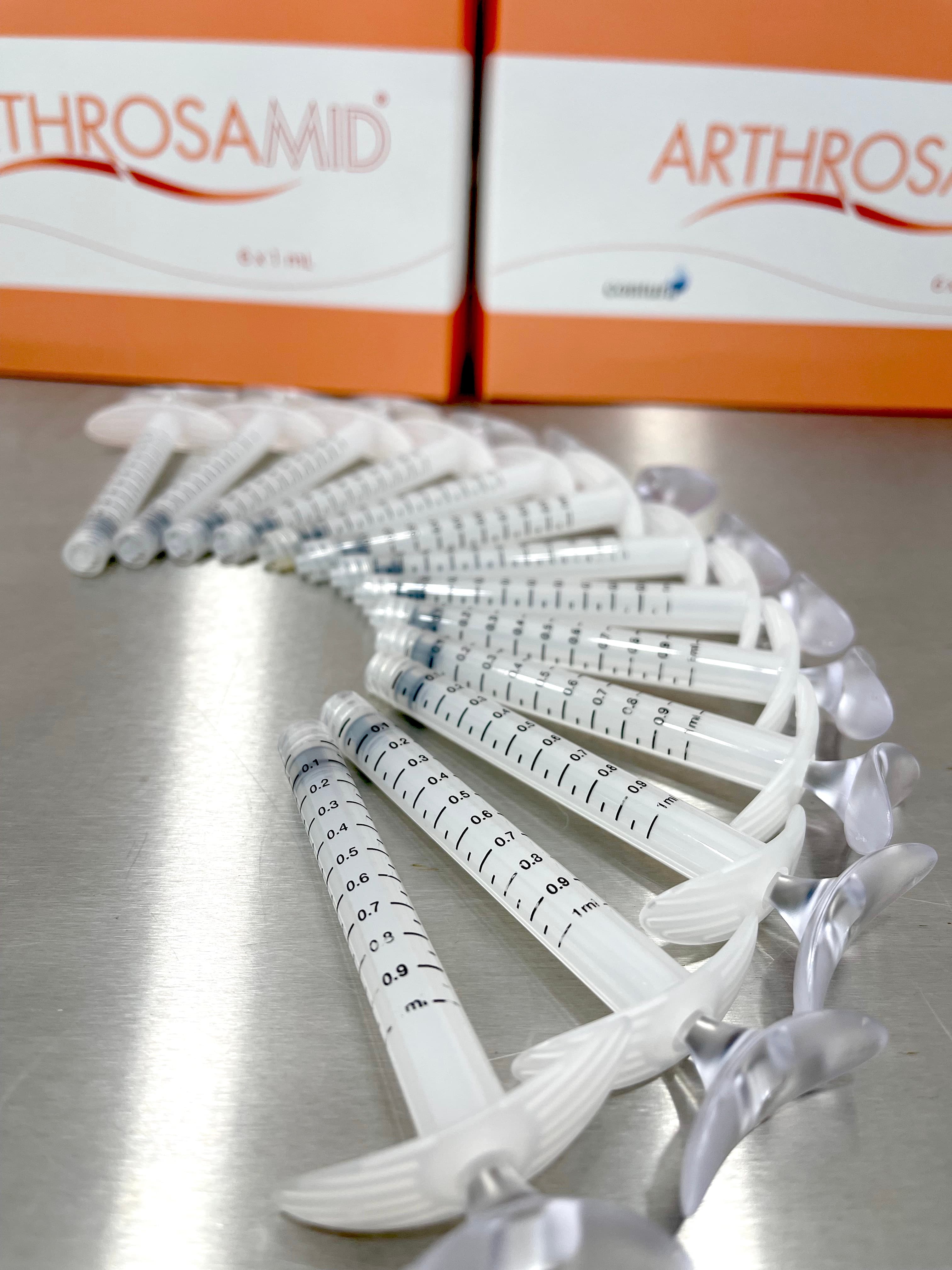 Arthrosamid syringes packaging
